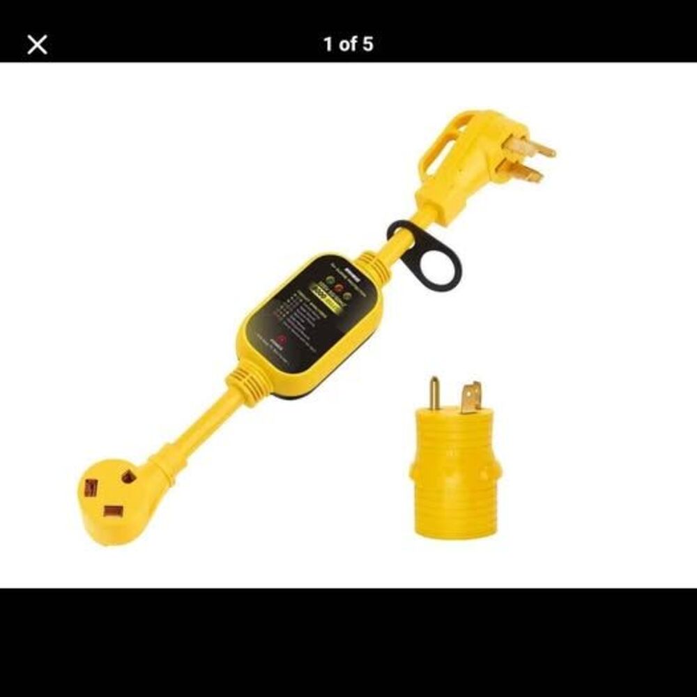 Kohree 30A Male to 50A Female RV Surge Protector Adapter - New